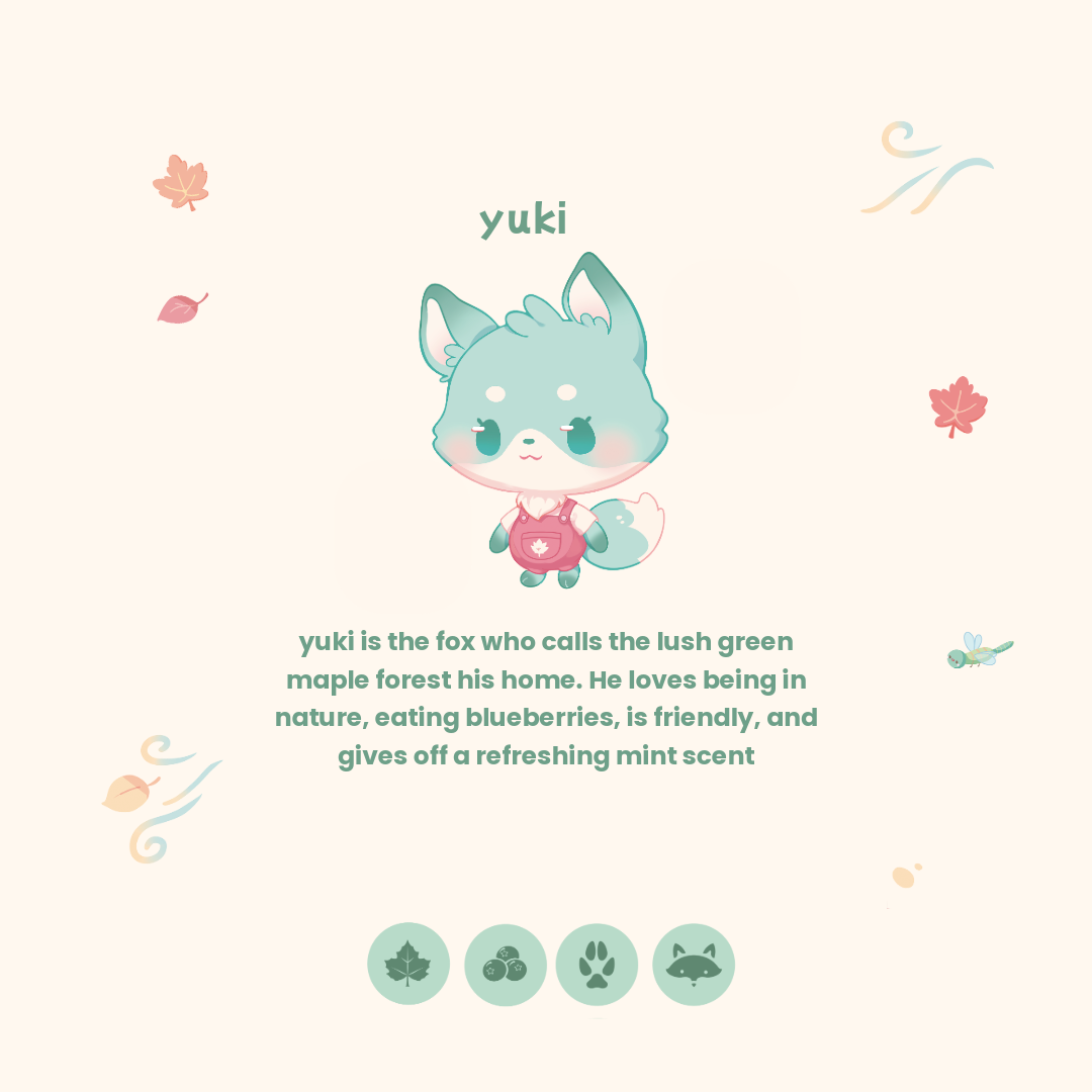 Tanooki babies postcards-11