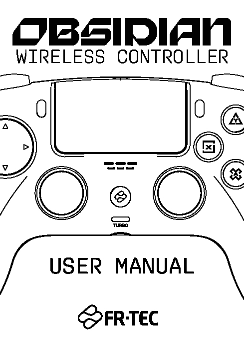 FT0044 PS4 Wireless Gaming Controller OBSIDIAN UM02X09X08X24