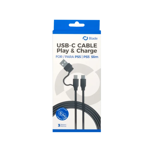 Blade PS5 USB-C Cable Play & Charge 3m