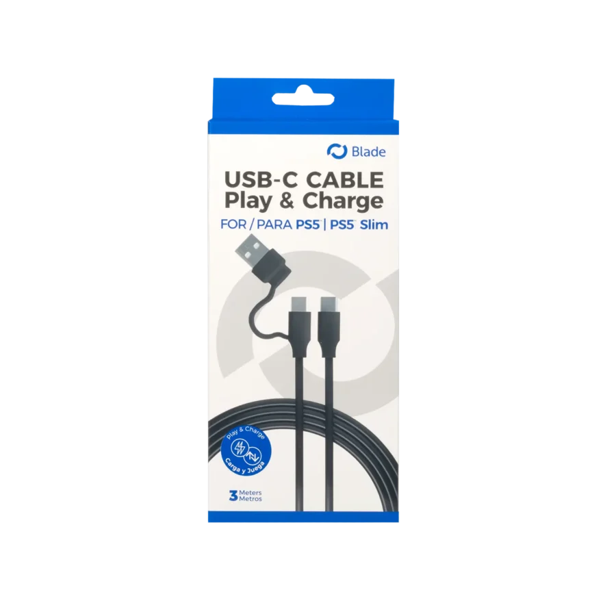 Blade PS5 USB-C Cable Play & Charge 3m