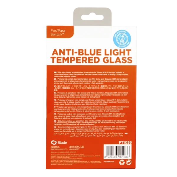 Blade Switch Anti Blue Light Tempered Glass