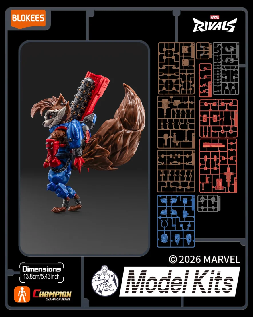 Figura Champion Class Marvel Rivals 08: Rocket Raccoon