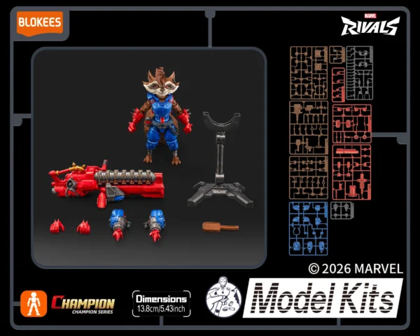 Figura Champion Class Marvel Rivals 08: Rocket Raccoon