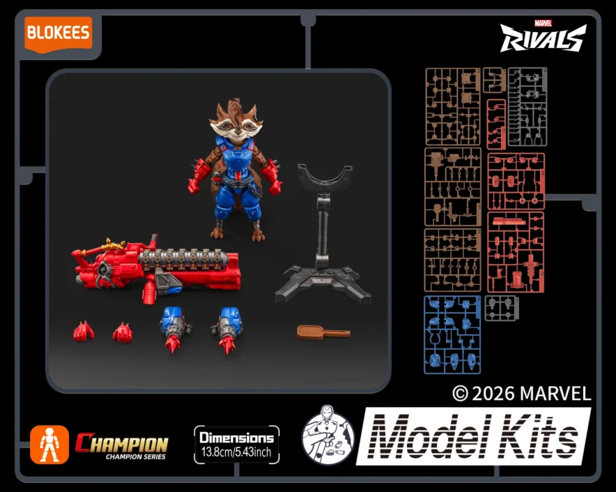 Figura Champion Class Marvel Rivals 08: Rocket Raccoon