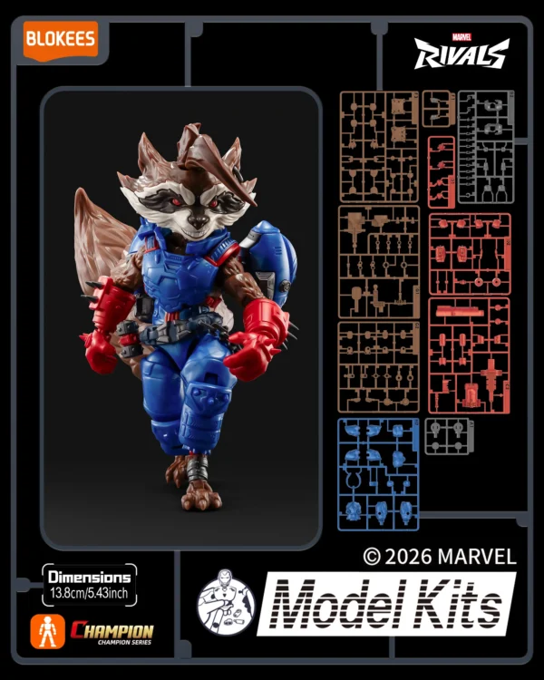 Figura Champion Class Marvel Rivals 08: Rocket Raccoon