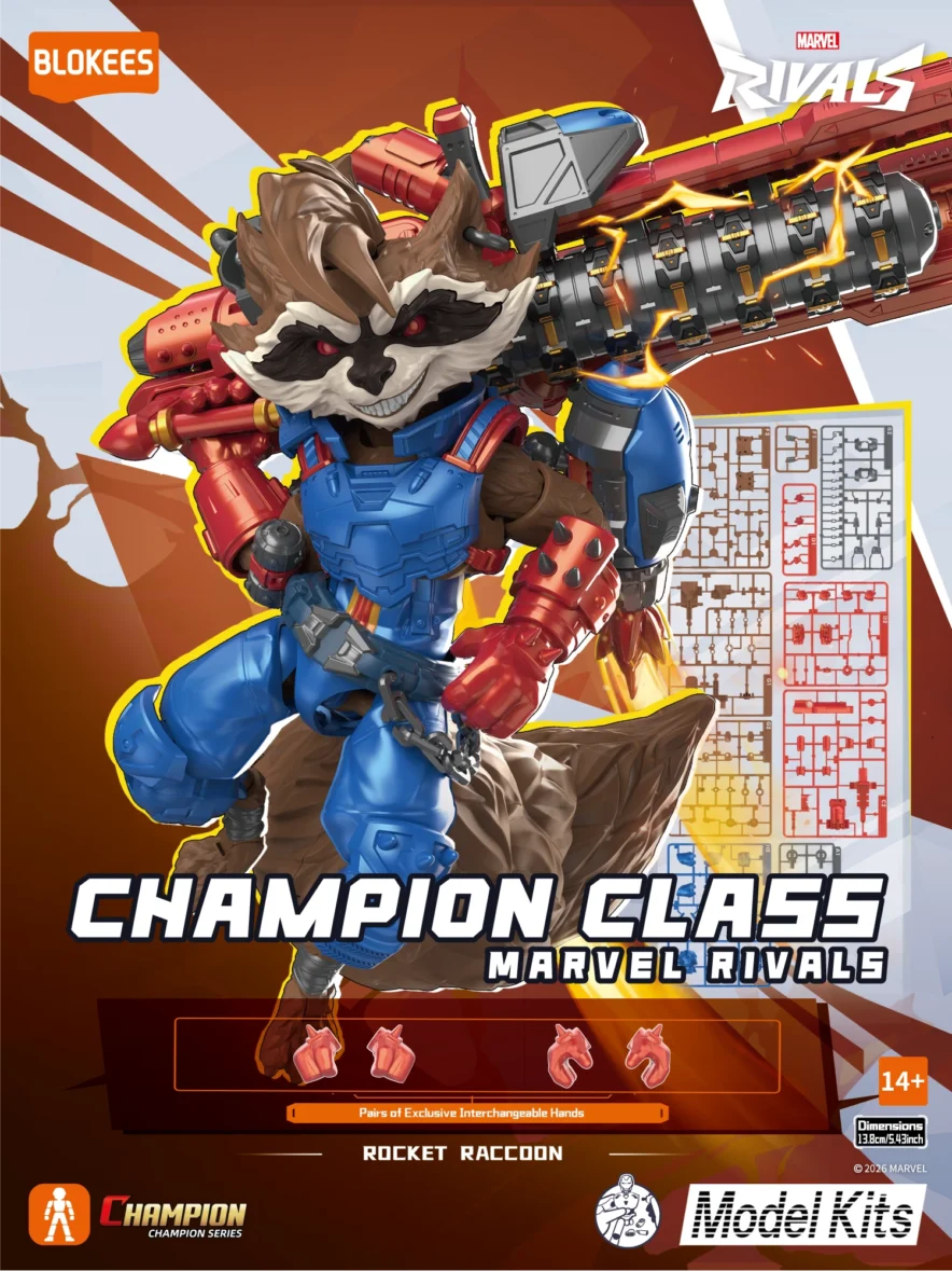 Figura Champion Class Marvel Rivals 08: Rocket Raccoon