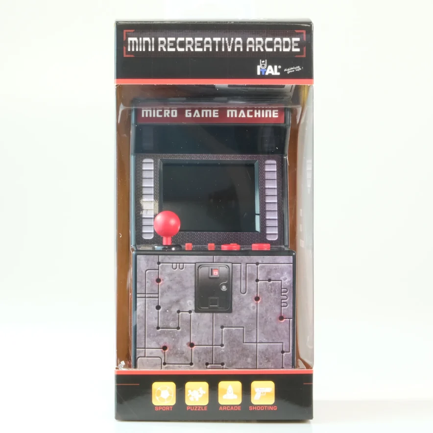 Mini Máquina Arcade Ital 250 Juegos Roja
