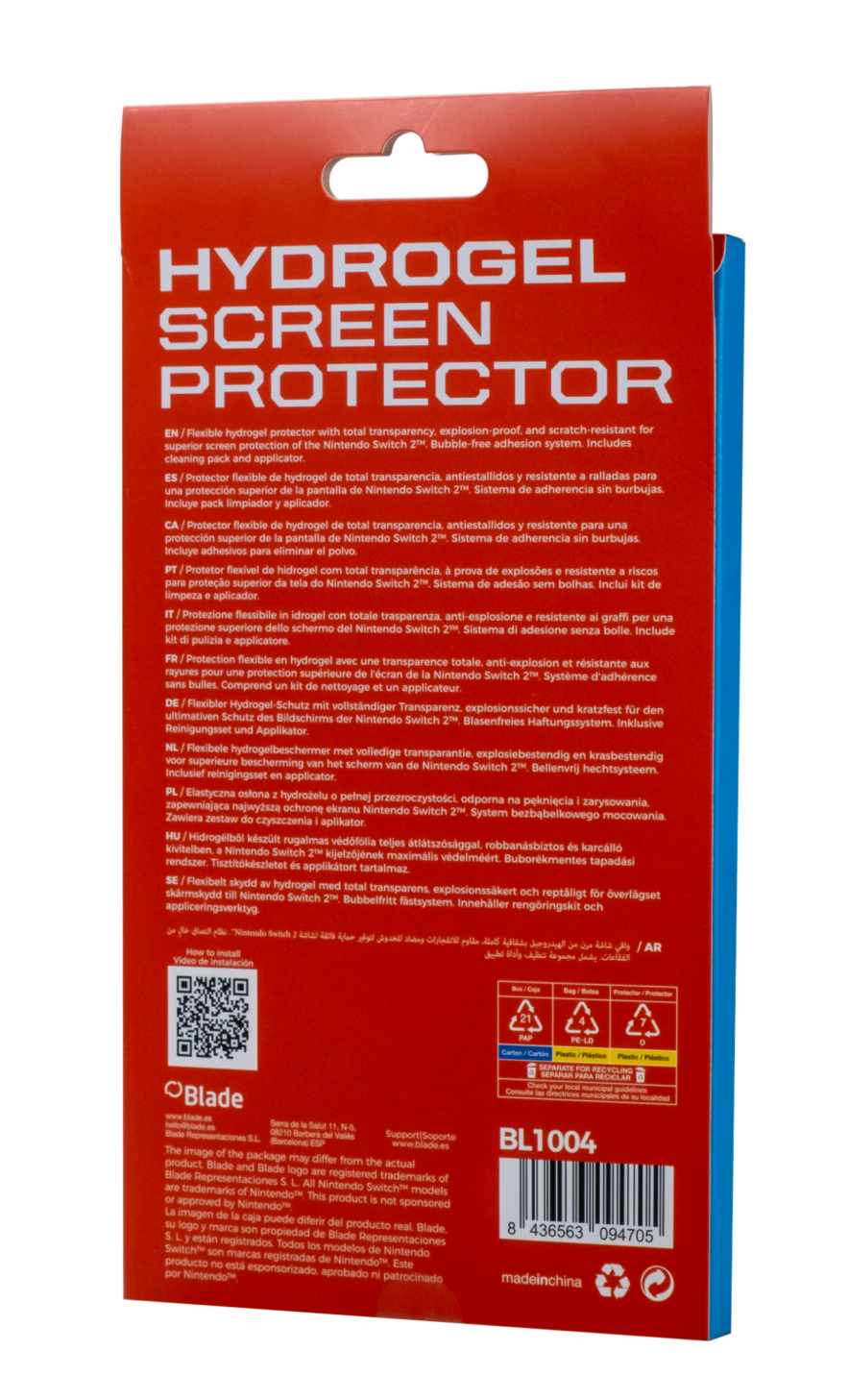 Blade Switch 2 Hydrogel Screen Protector