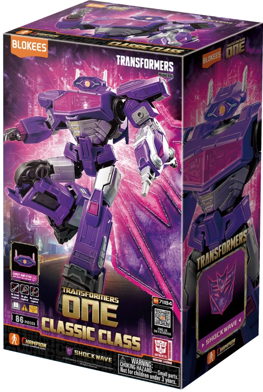 Figura Classic Class Transformers 18: Shockwave Transformers One (Light-Up Eyes & Chest)